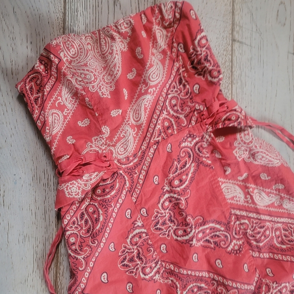 Anthro HOLDING HORSES West Stable Bandana Print Dress Size 0 - Picture 4 of 9